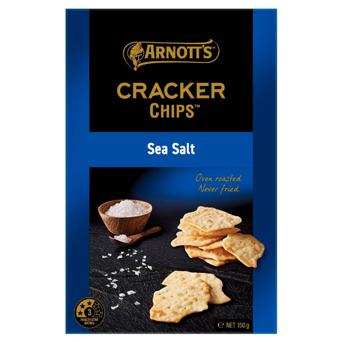 Arnott's Cracker Chips Sea Salt 150g Woolworths