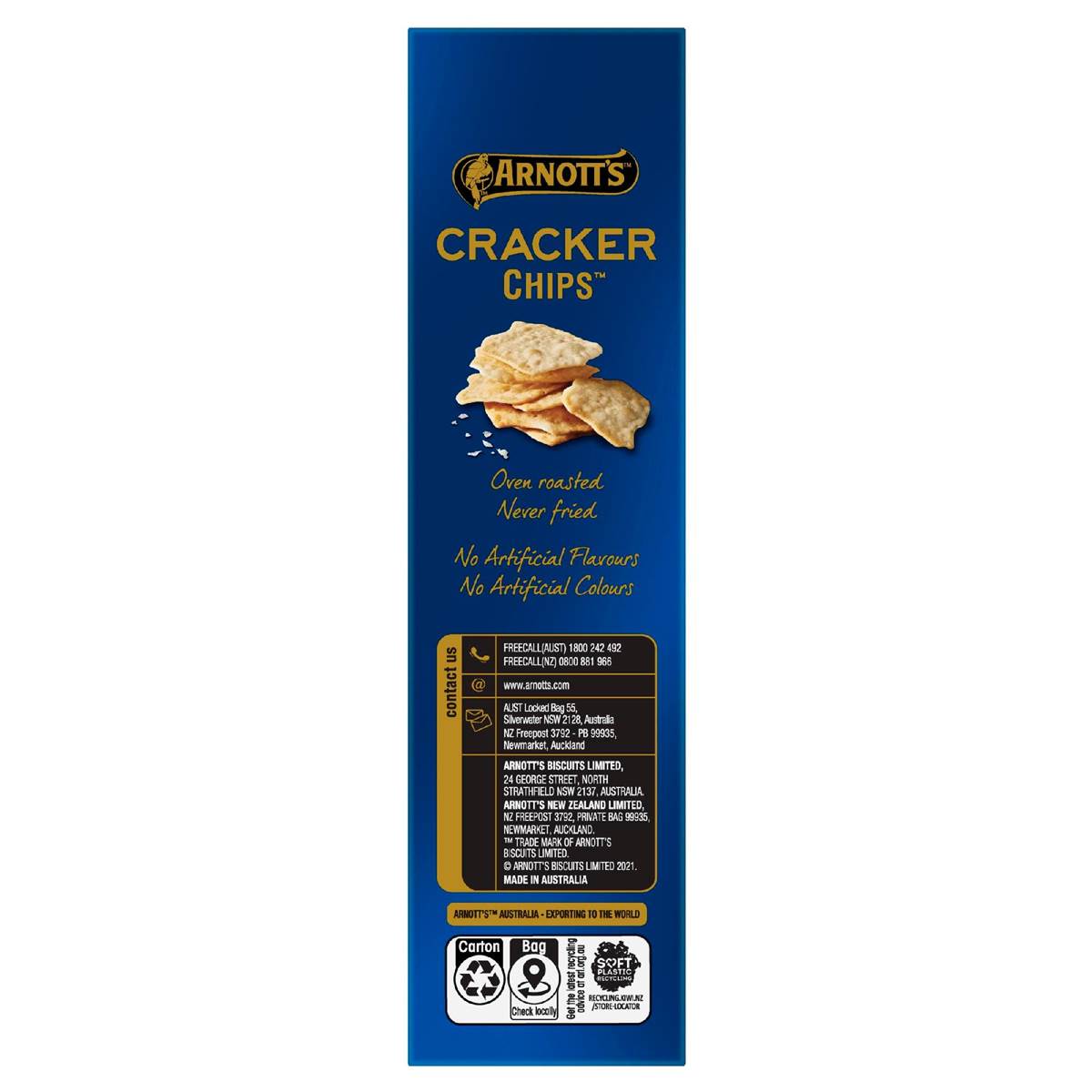 Arnott's Cracker Chips Sea Salt 150g Woolworths