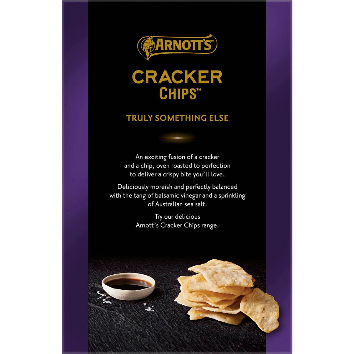 Arnott's Cracker Chips Sea Salt & Balsamic Vinegar 150g Woolworths