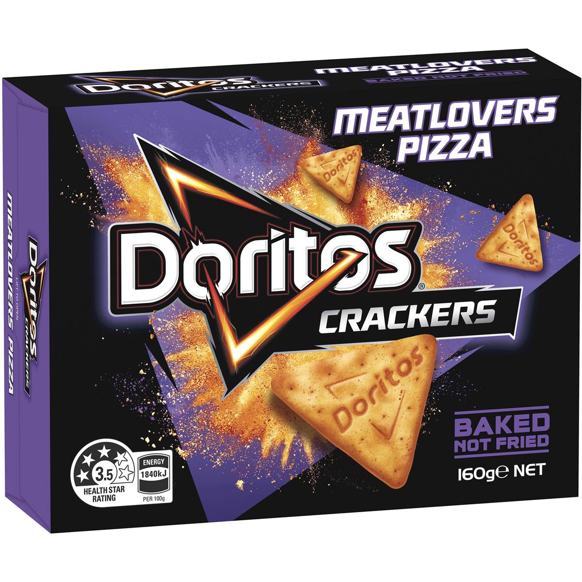 Doritos Crackers Meat Lovers Pizza 160g Woolworths