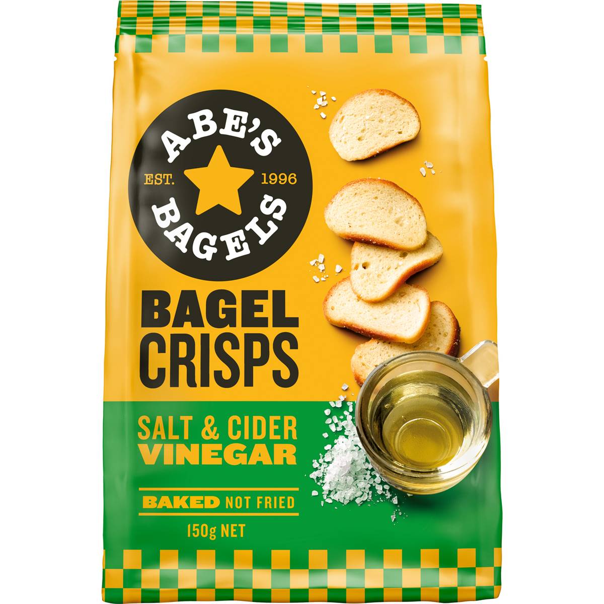 Abe's Bagel Bakery Crisps Salt & Vinegar Crisps