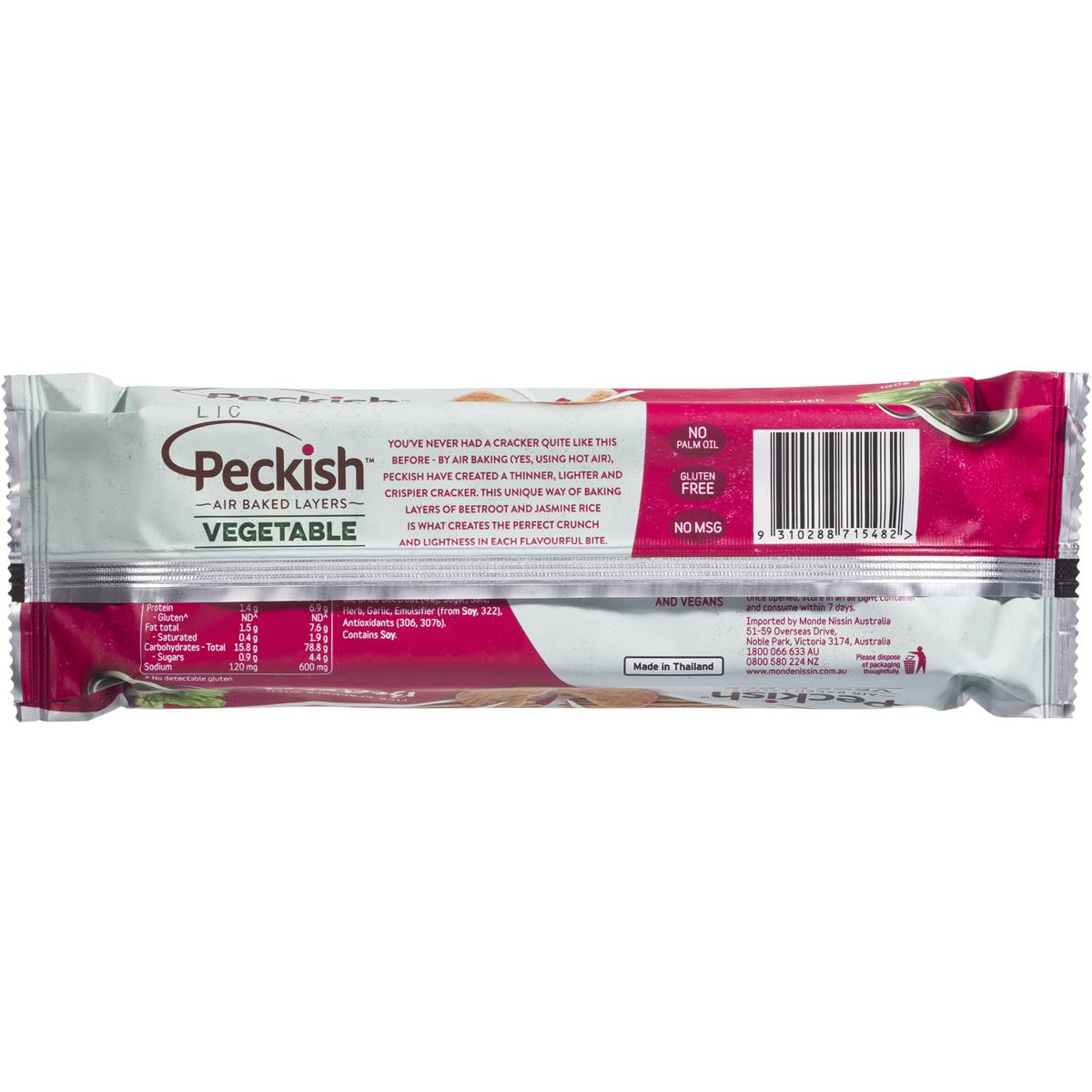 Peckish Rice Cracker Vegetable Beetroot 100g Woolworths