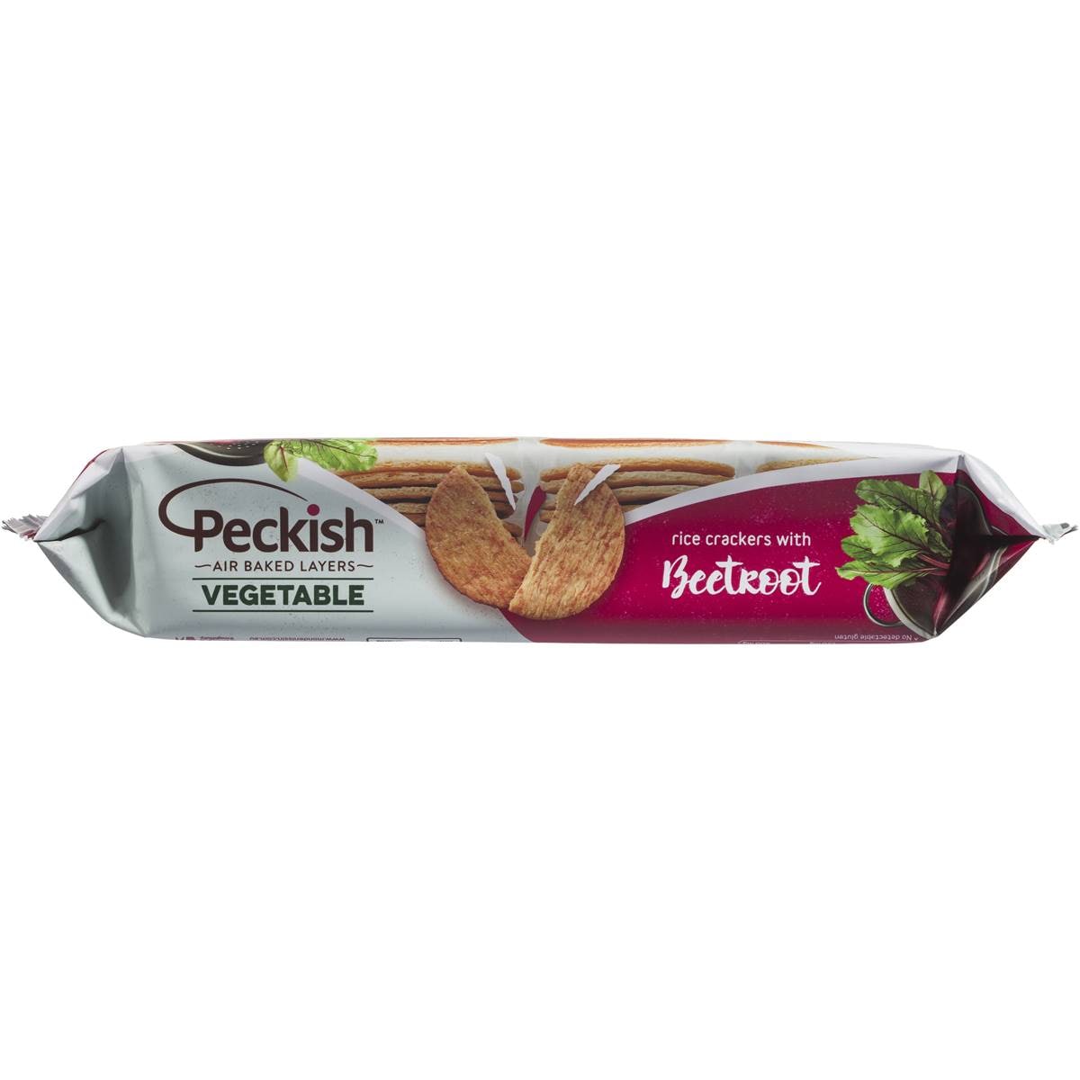 Peckish Rice Cracker Vegetable Beetroot 100g Woolworths