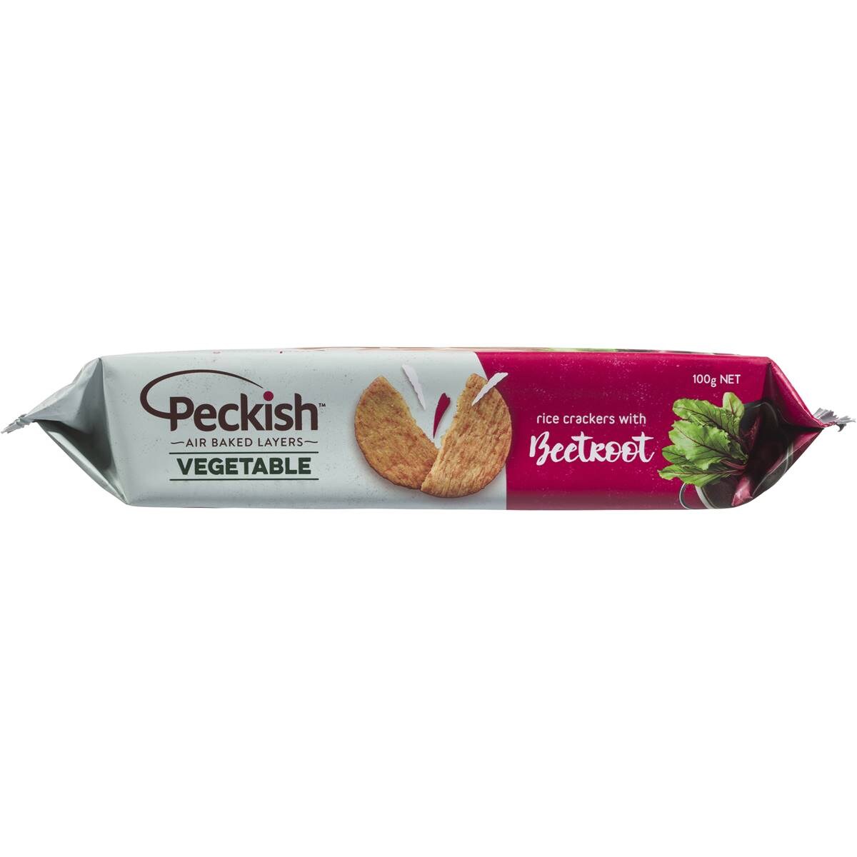 Peckish Rice Cracker Vegetable Beetroot 100g Woolworths