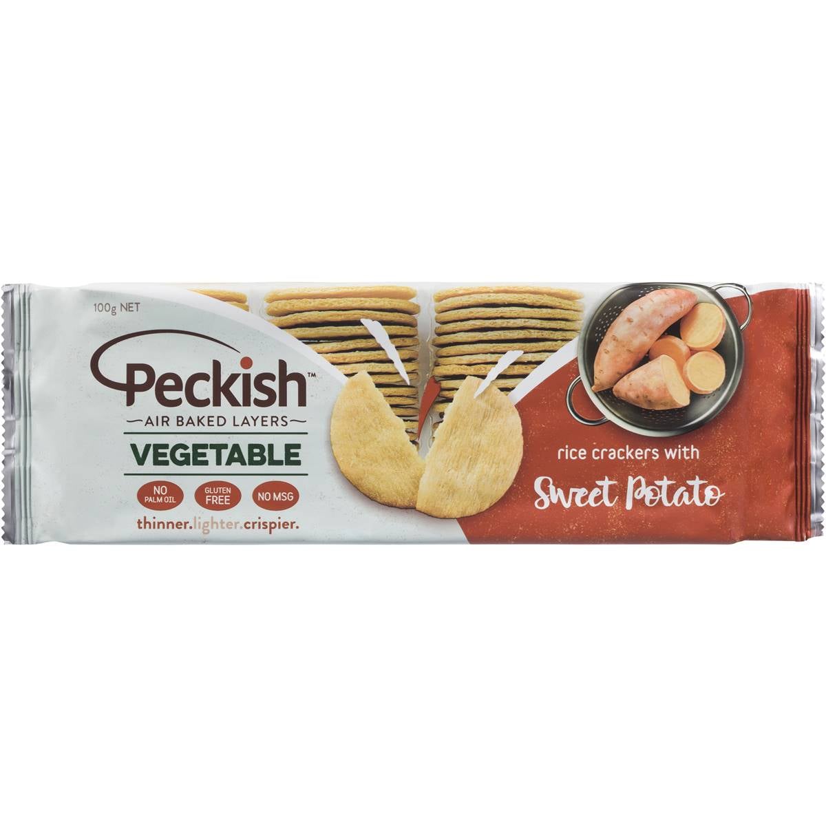 Peckish Rice Cracker Vegetable Sweet Potato 100g Woolworths