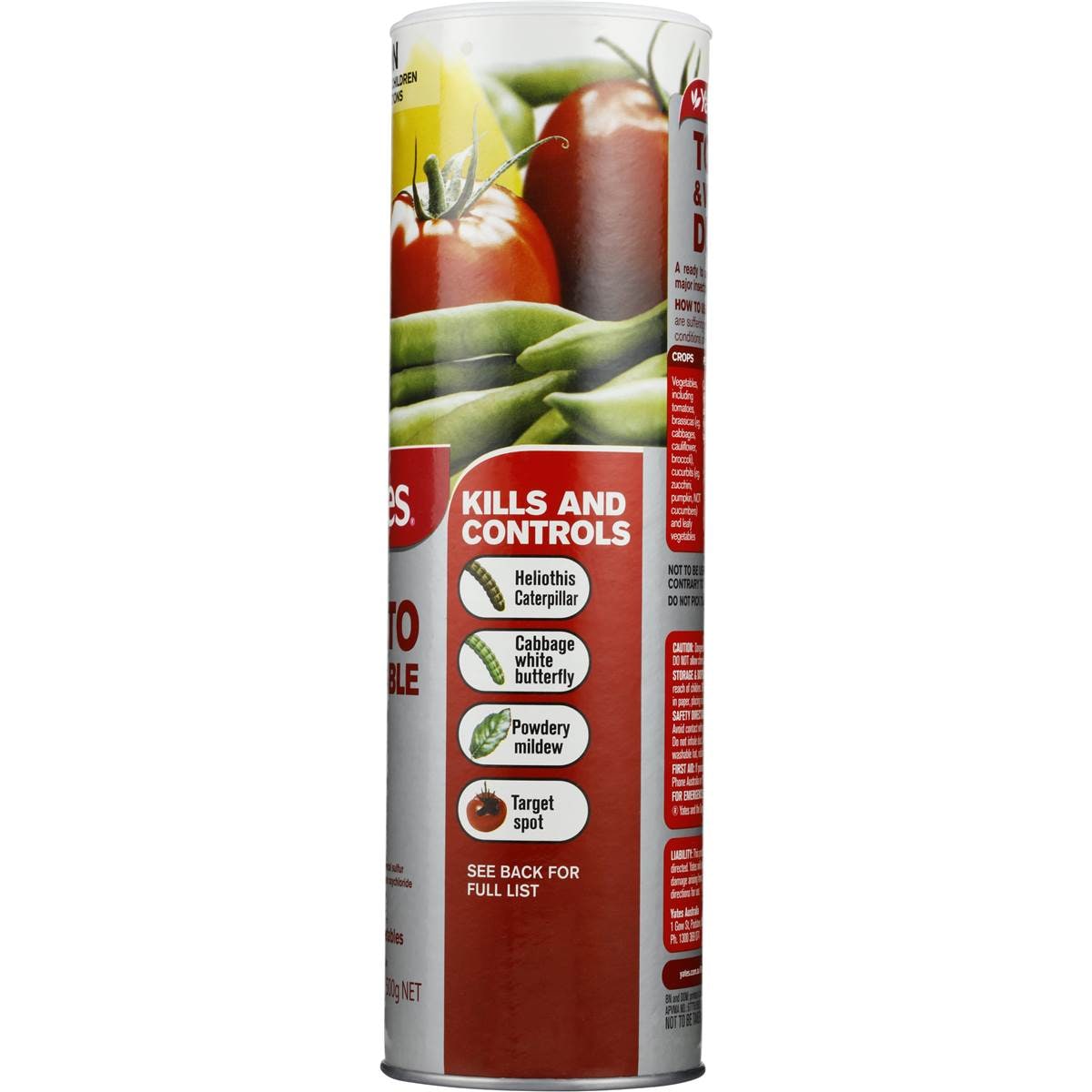 Yates Tomato & Vegetable Insecticide & Fungicide Dust 500g Woolworths