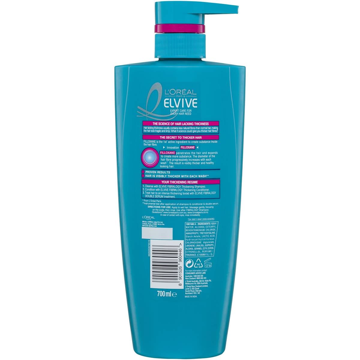 L'oreal Paris Elvive Fibralogy Conditioner 700ml Woolworths