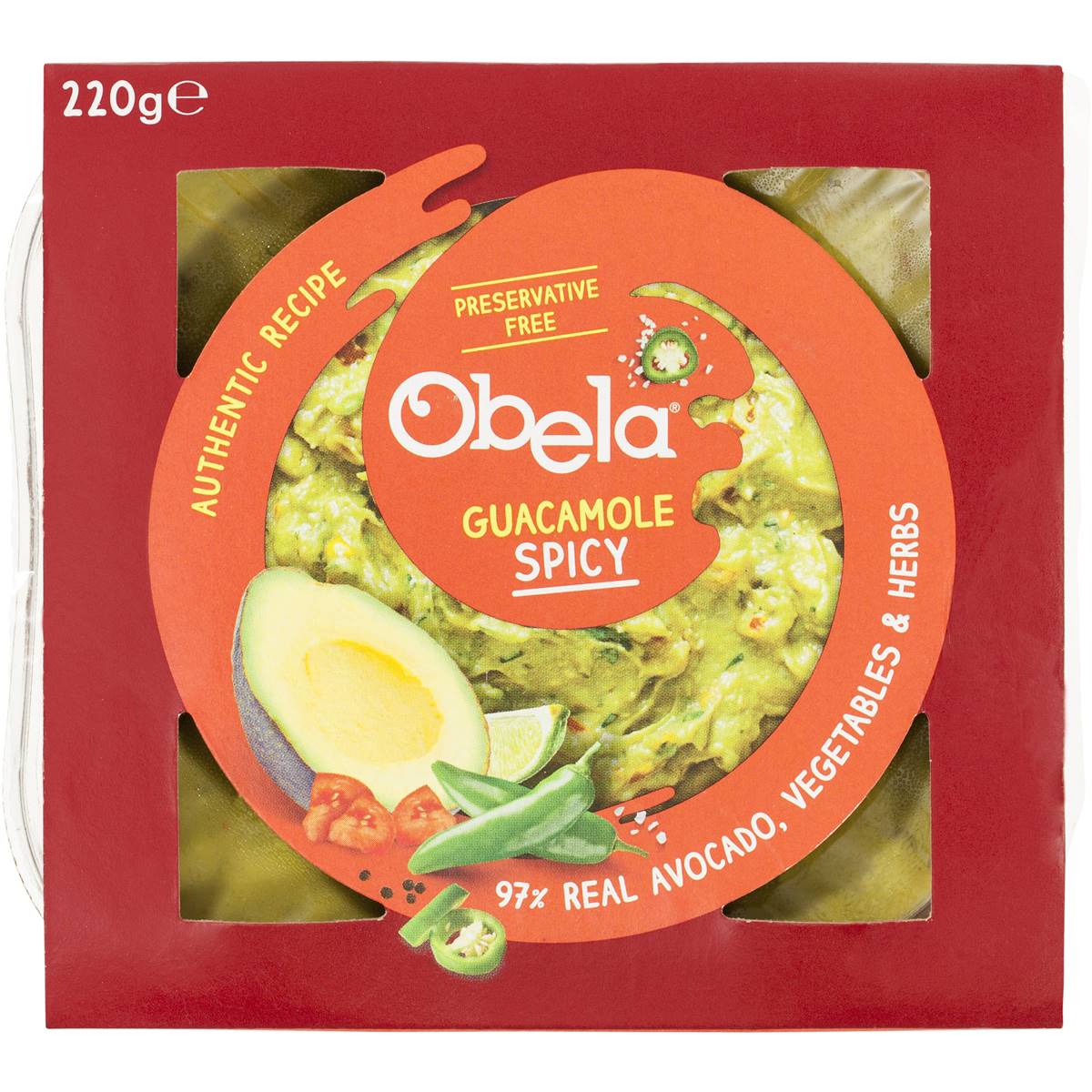 Obela Spicy Guacamole 220g Woolworths