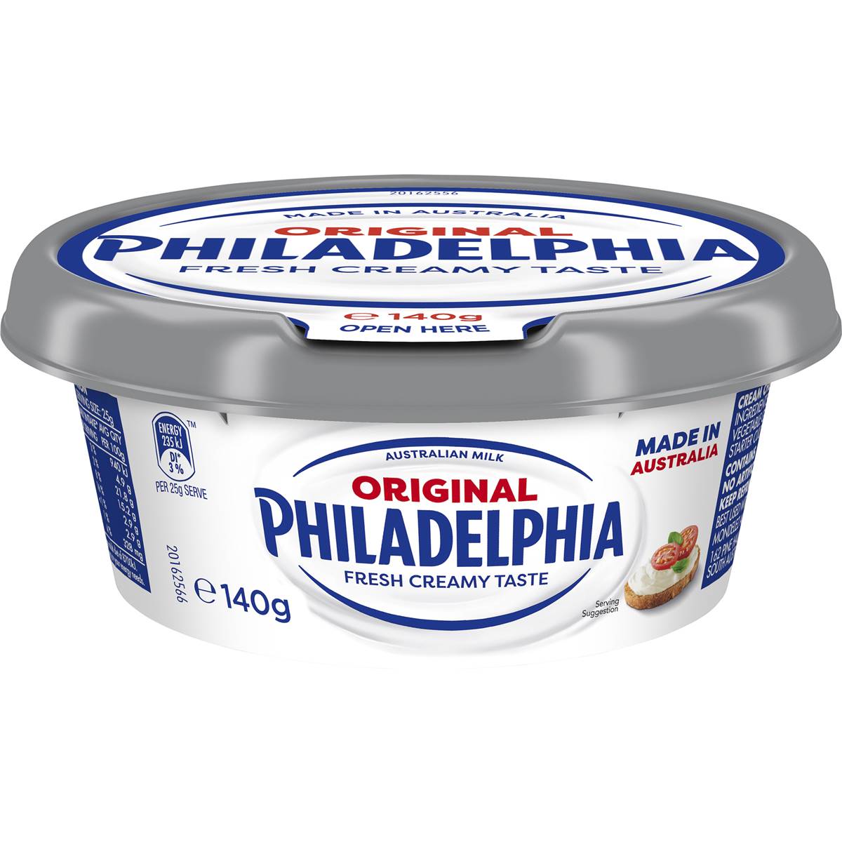 Philadelphia Original Cream Cheese Spread Tub 140g Woolworths