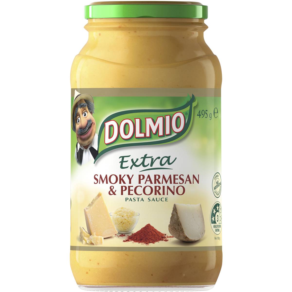 Dolmio Extra Pasta Sauce Smokey Parmesan & Pecorino 500g Woolworths