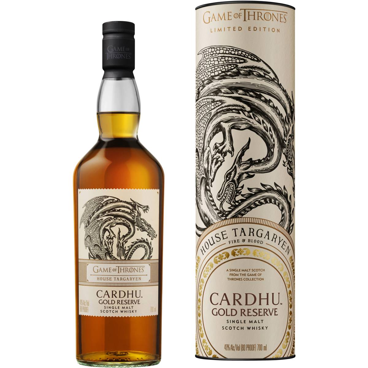 Cardhu Gold Reserve Game Of Thrones Targaryen Single Malt Whisky