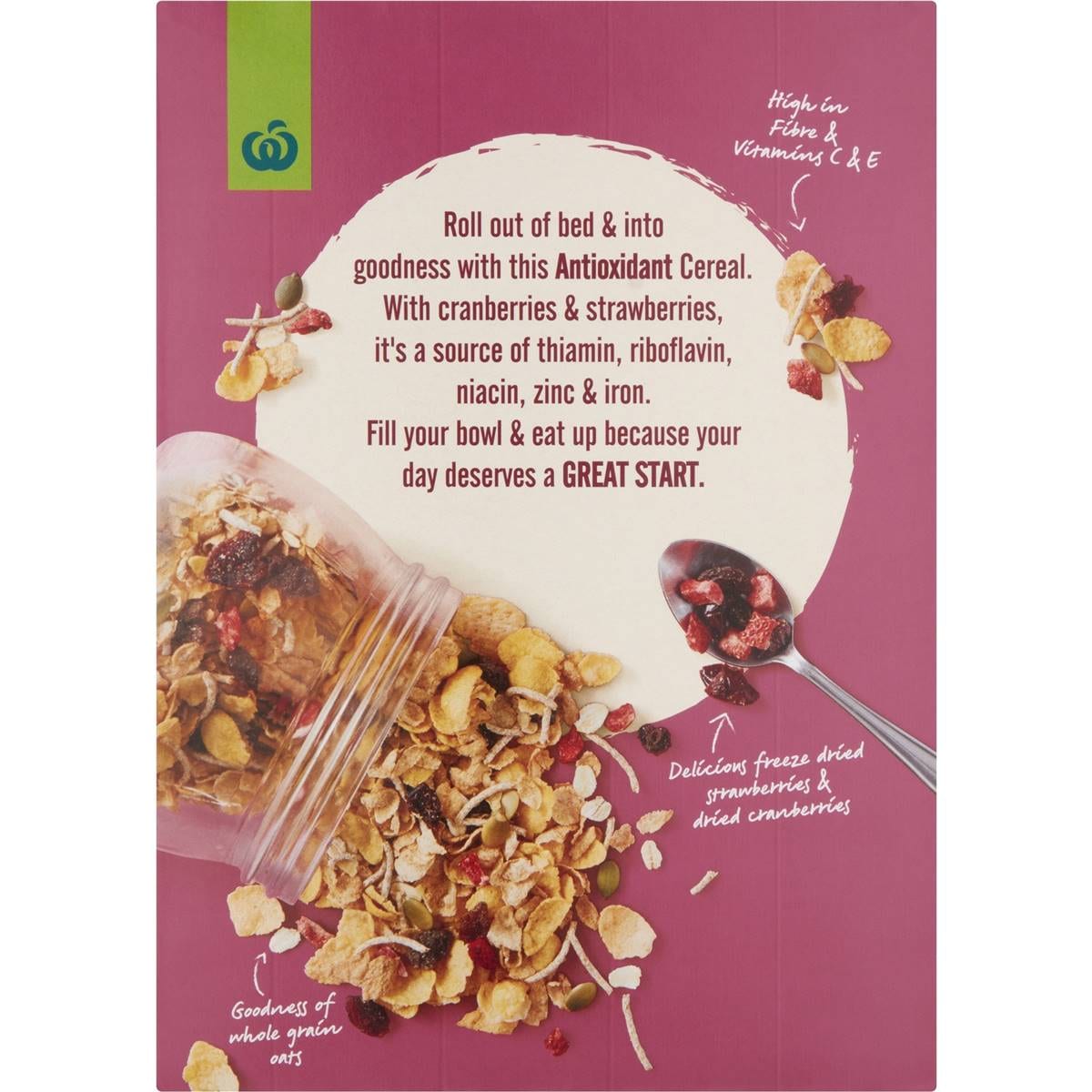 Woolworths Great Start Antioxidant Fruity Cereal 400g Woolworths