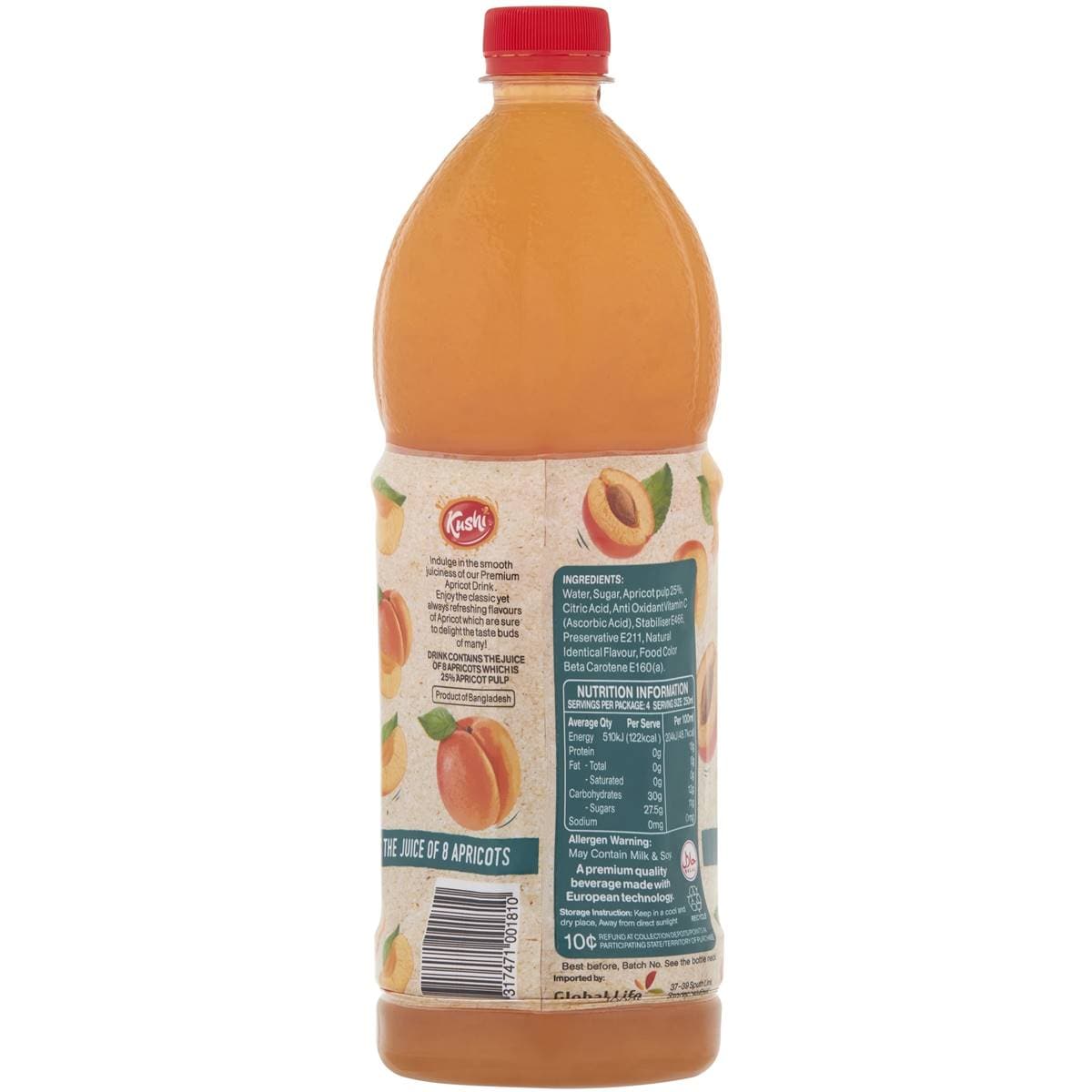 Kushi Apricot Juice 1l Woolworths