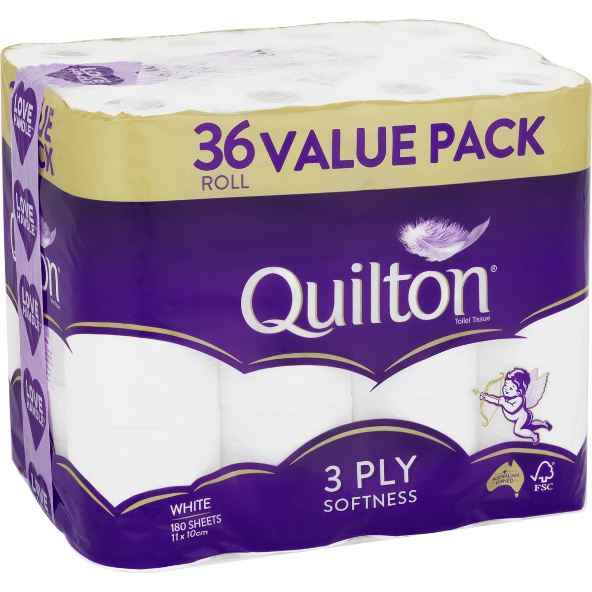 Quilton Toilet Rolls 3 Ply 180ss 