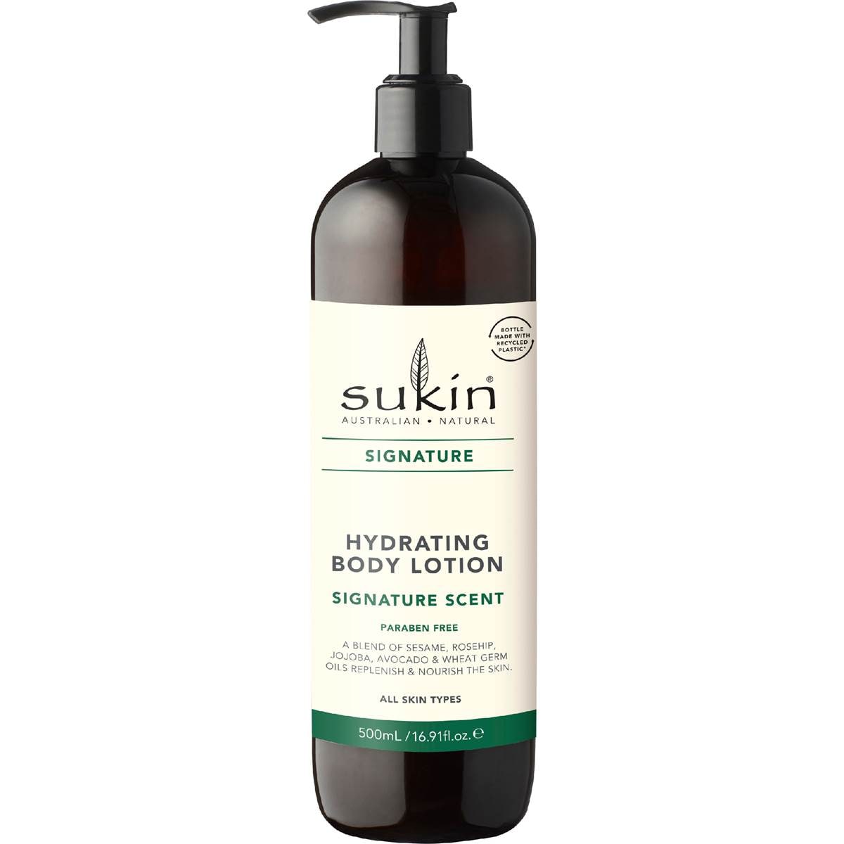 Sukin Signature Hydrating Body Lotion Pump 500ml Woolworths