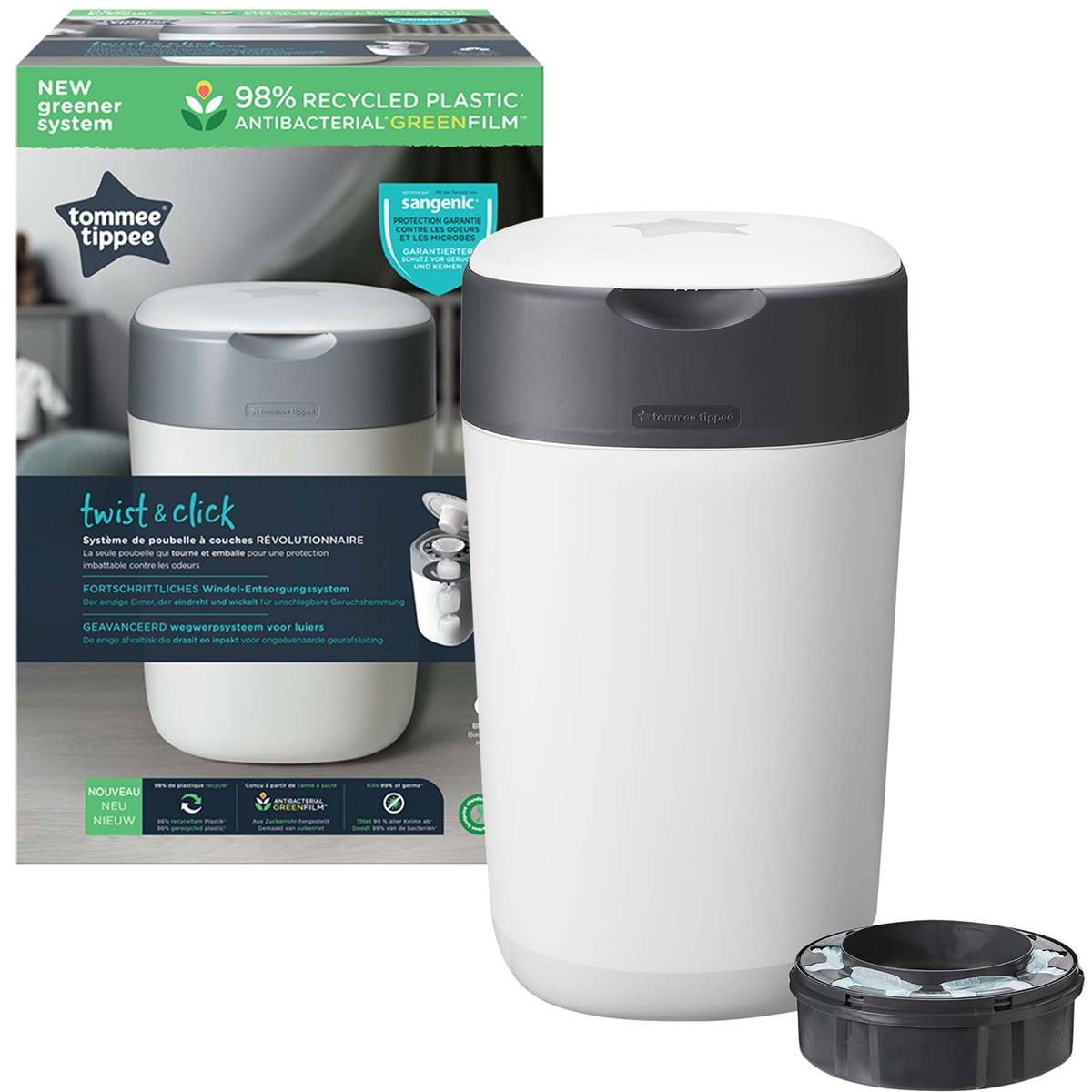 Tommee Tippee Twist & Click Nappy Disposal System Each Woolworths