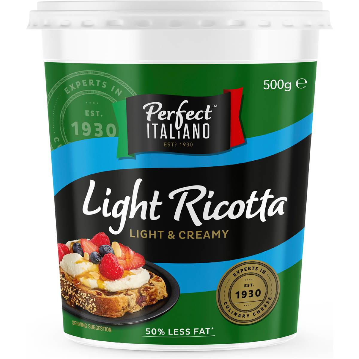 Perfect Italiano Light Ricotta Cheese 500g Woolworths