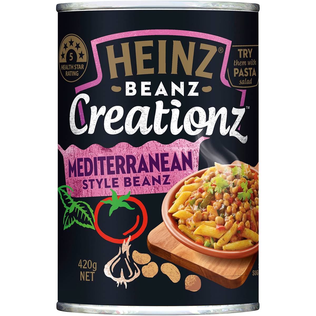 Heinz Creationz Mediterranean Style Beanz 420g Woolworths
