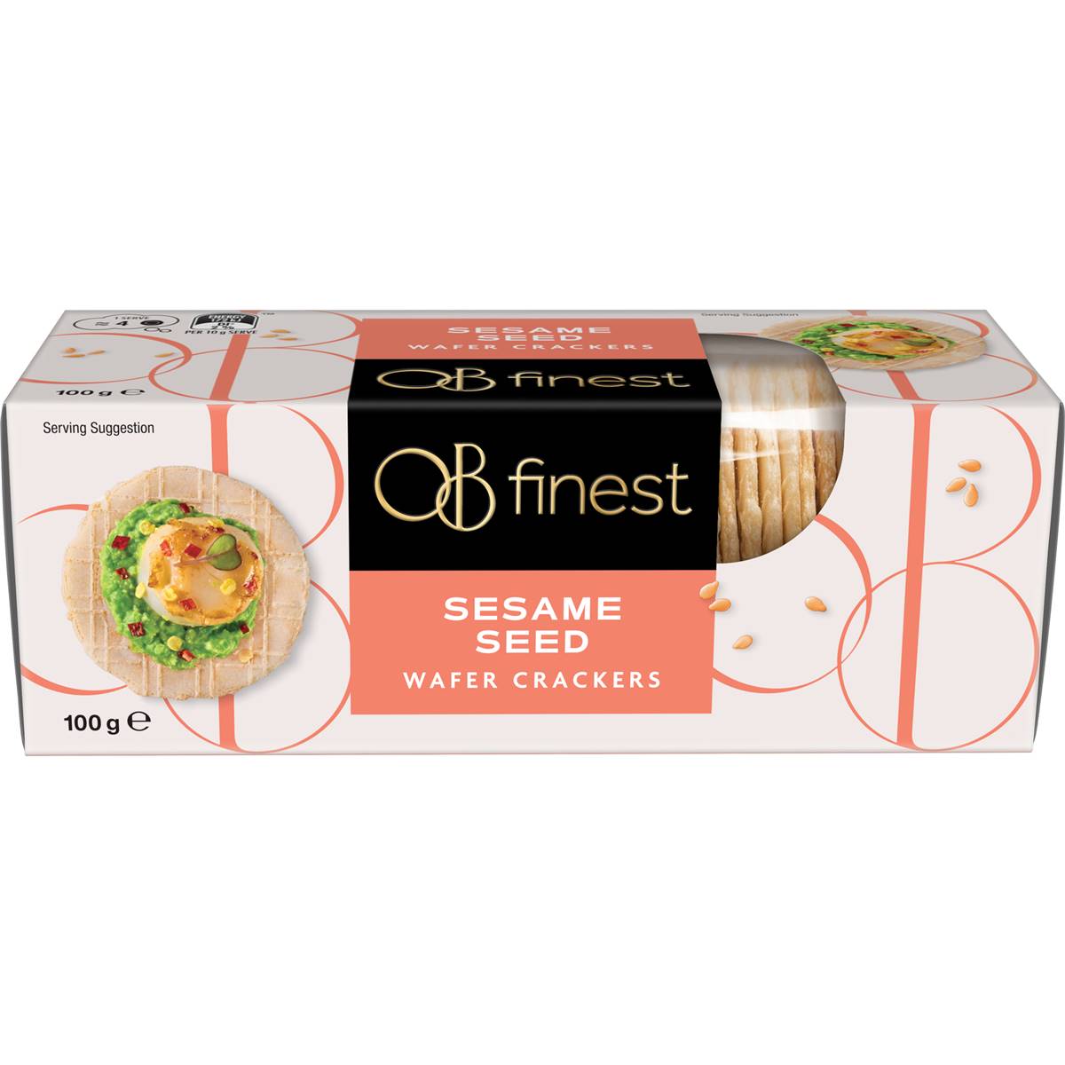 Ob Finest Sesame Wafer Crackers 100g | Woolworths