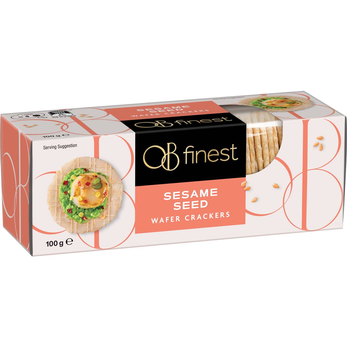 Ob Finest Sesame Wafer Crackers 100g | Woolworths