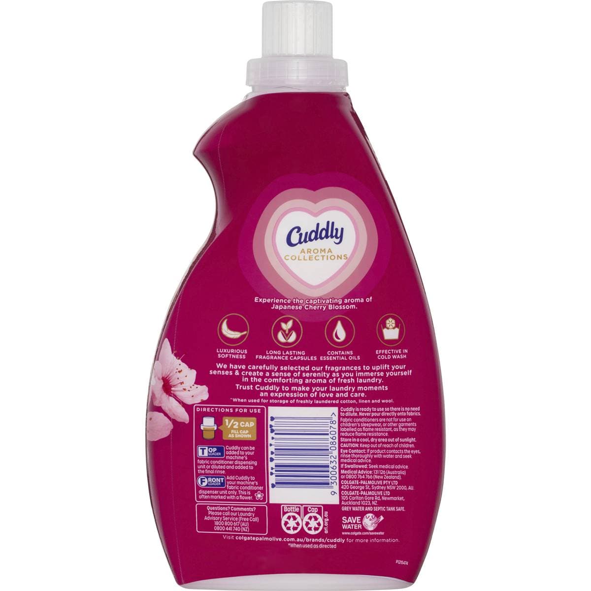 Cuddly Ultra Fabric Softener Japanese Cherry Blossom 900ml Woolworths