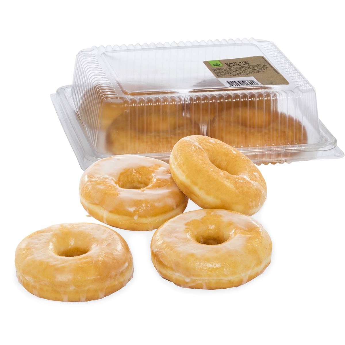 Woolworths Glazed Donut Ring 4 Pack Woolworths