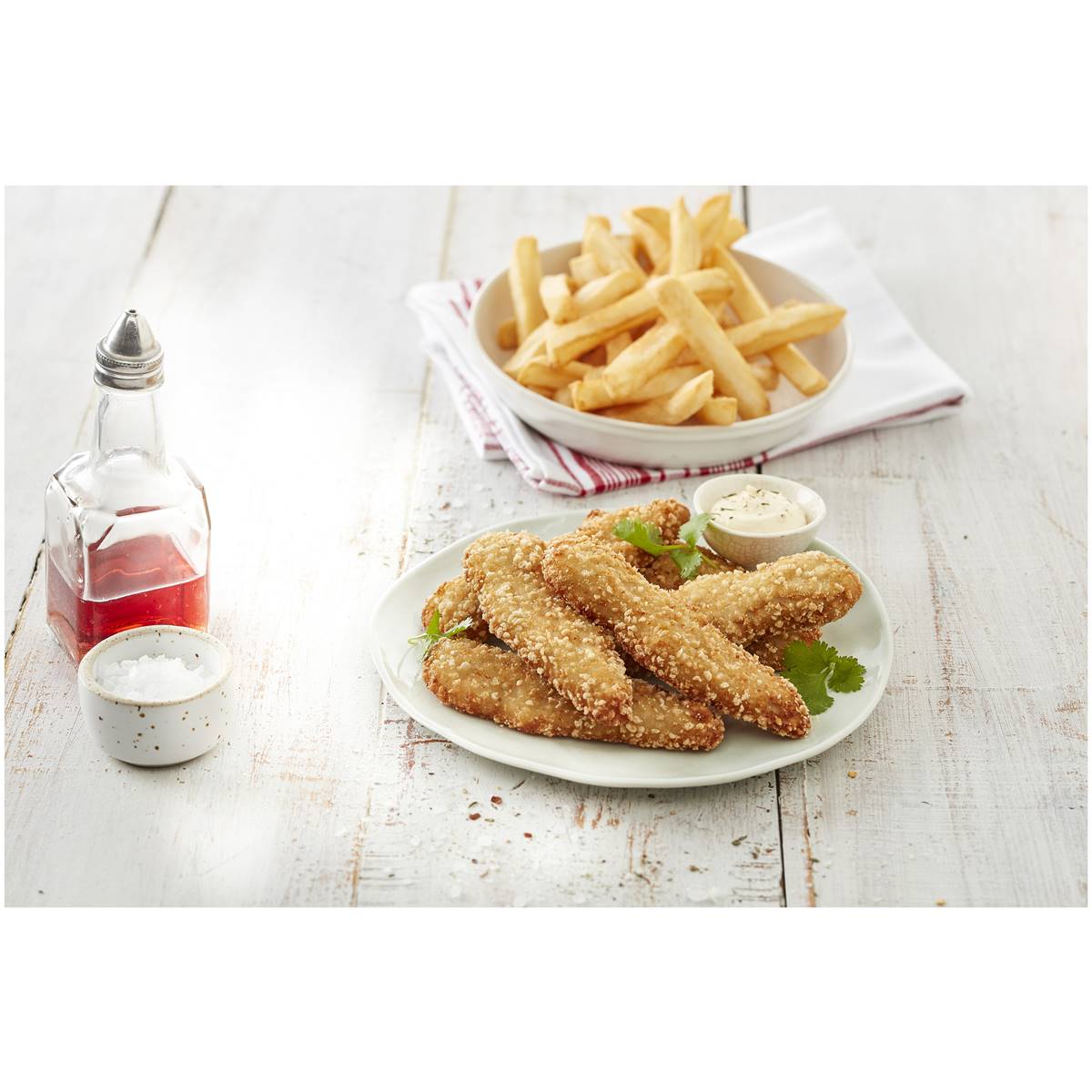 Ingham's Frozen Chicken Breast Tenders Salt & Vinegar 400g Woolworths