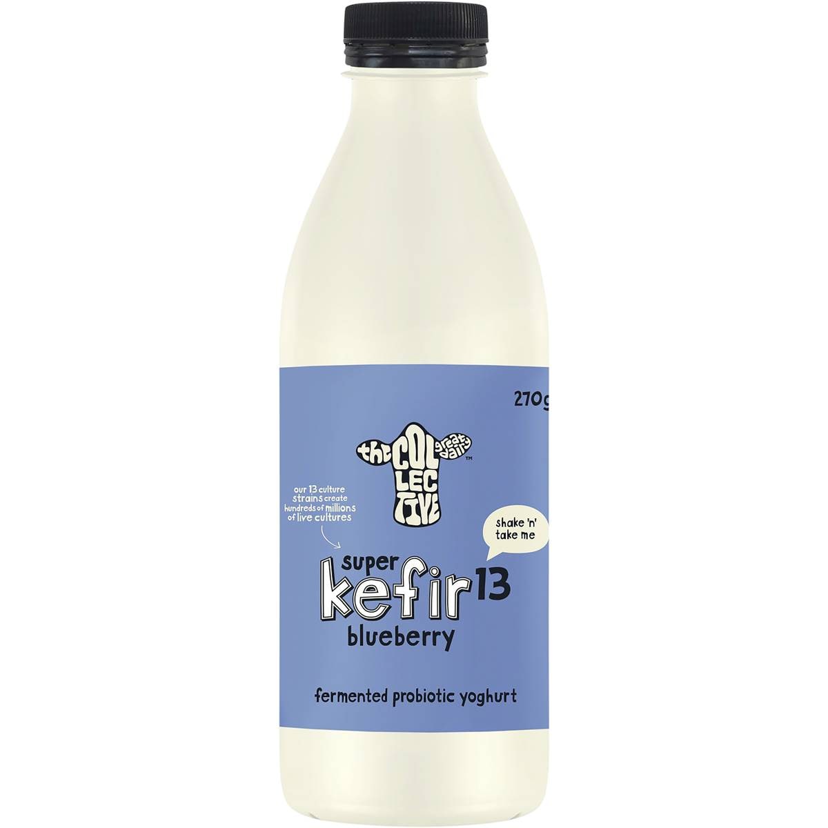 The Collective Kefir Drinking Yoghurt Blueberry 270g Woolworths