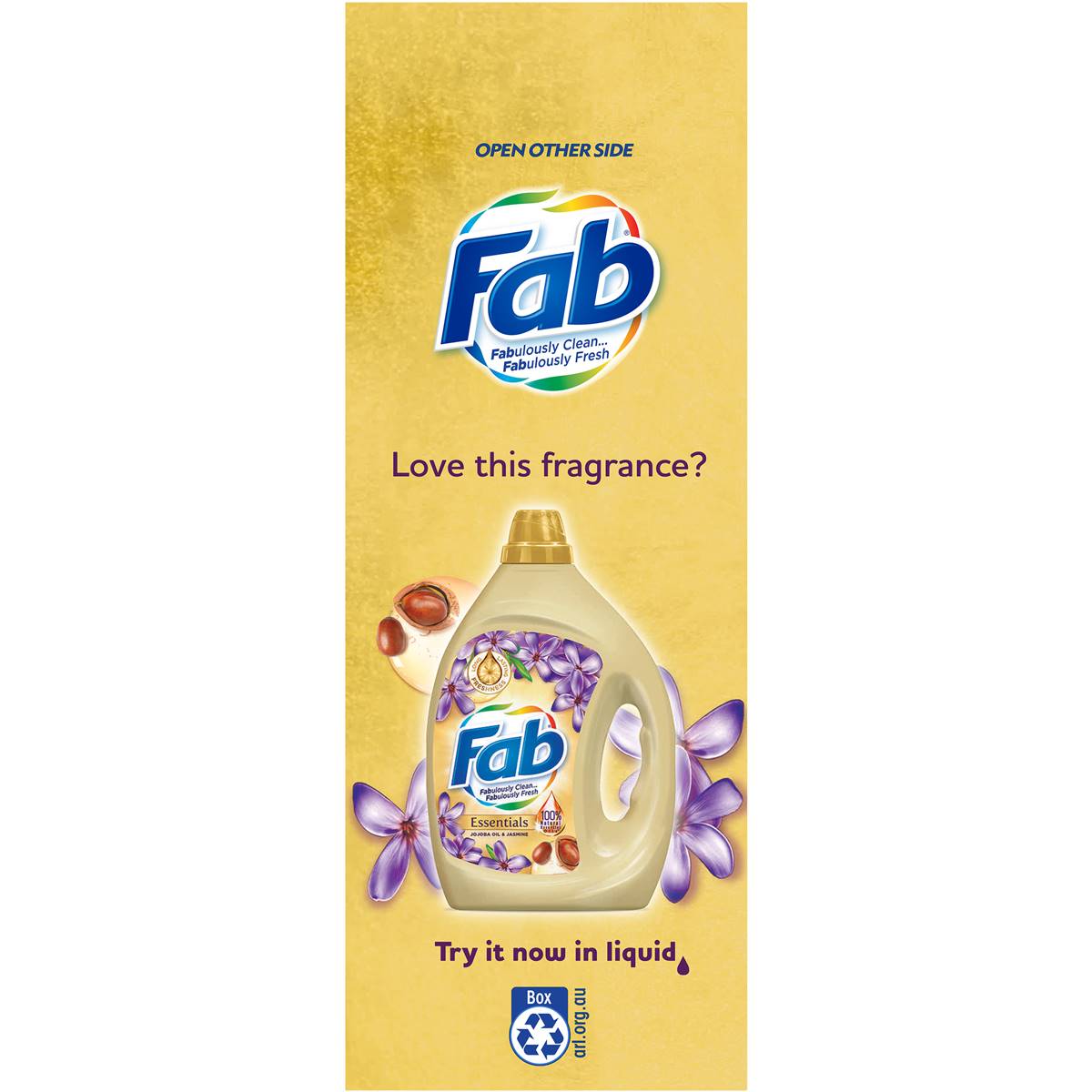 Fab Jasmine Essential Oils Laundry Detergent Powder 1.8kg Woolworths