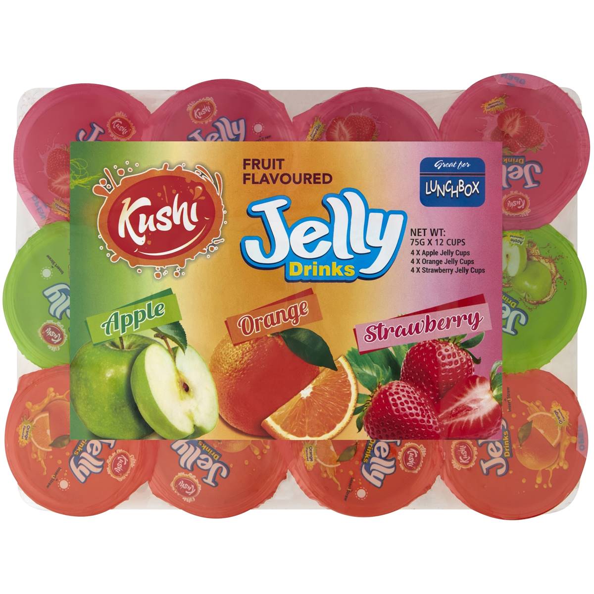 Kushi Jelly Drinks 75g X12 Pack Woolworths