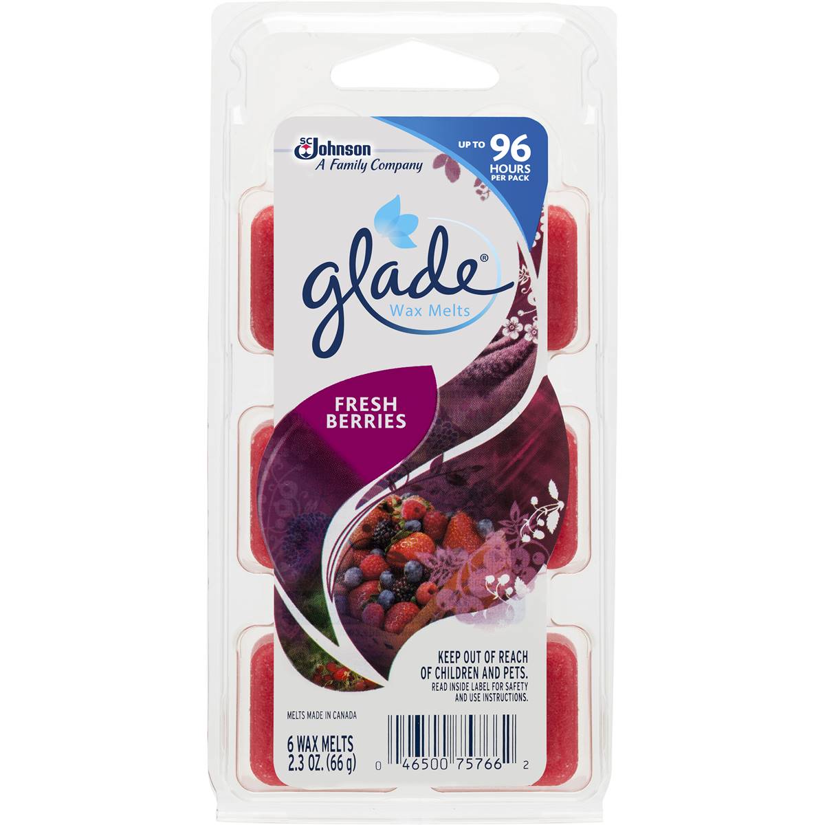 Glade Wax Melts Radiant Berries 66g Woolworths