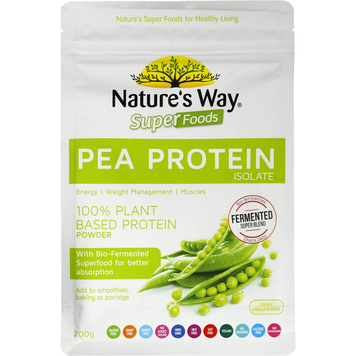 Nature's Way Super Foods Pea Protein Isolate 200g Woolworths