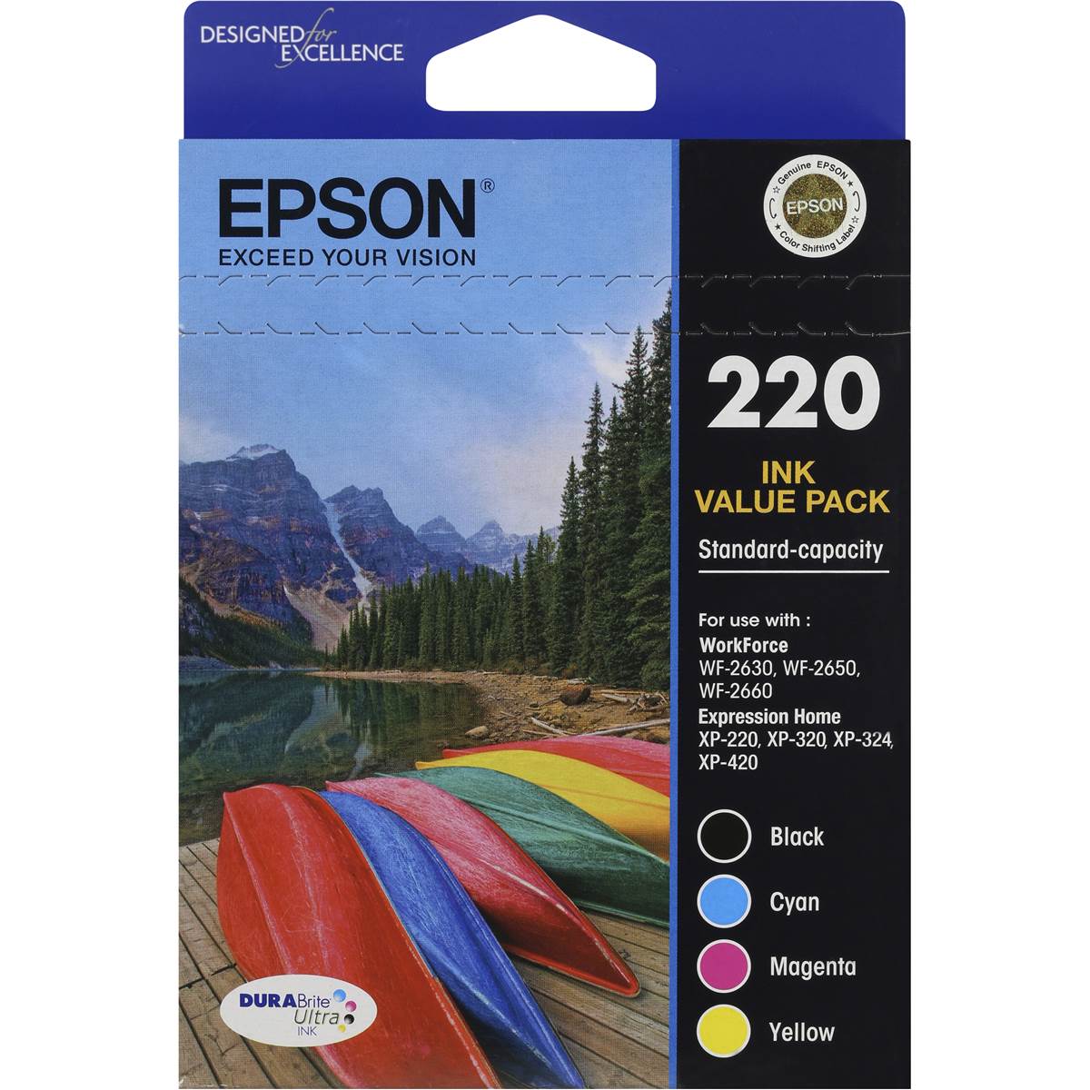 Epson Printer Ink 220 Std Capacity Value Pack Each | Woolworths