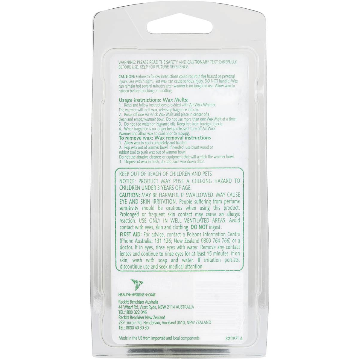 Air Wick Coconut Paradise Wax Melt Refill 88g Woolworths