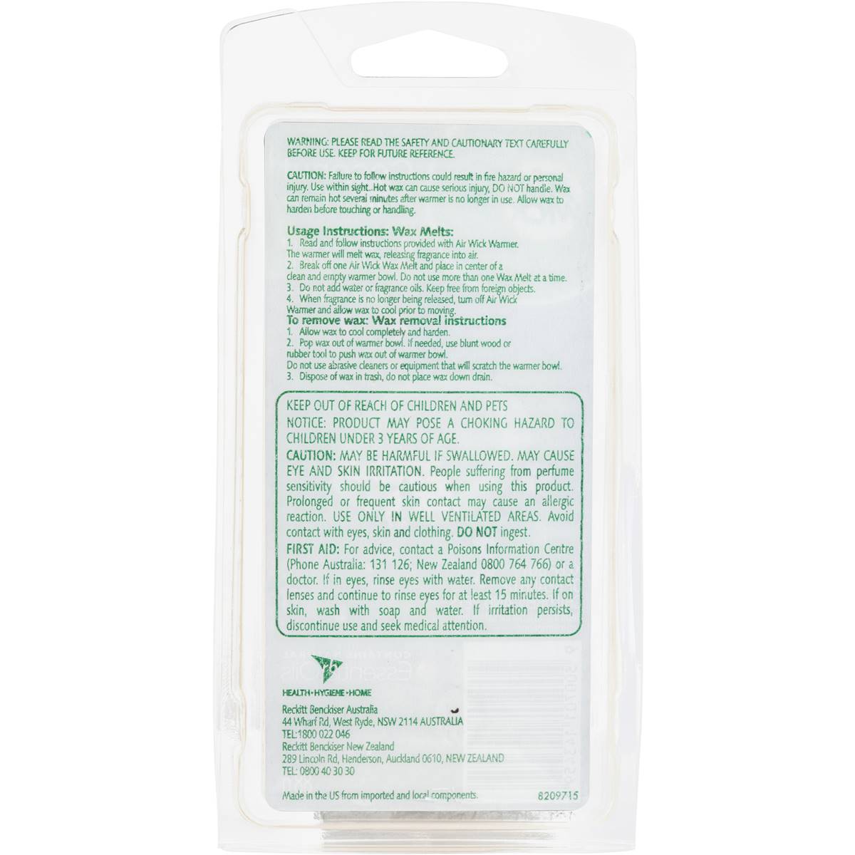 Air Wick Hazelnut Cream Wax Melt Refill 88g Woolworths