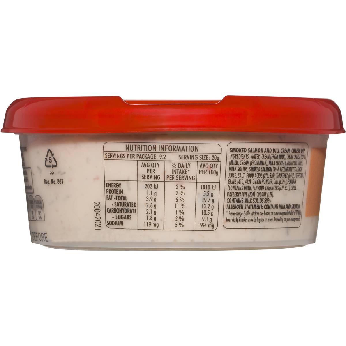 Ritz Dipz Smoked Salmon & Dill 185g Woolworths