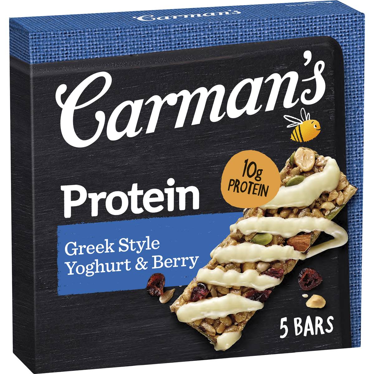 Carman's Greek Yoghurt & Berry Protein Bars 5 Pack Woolworths