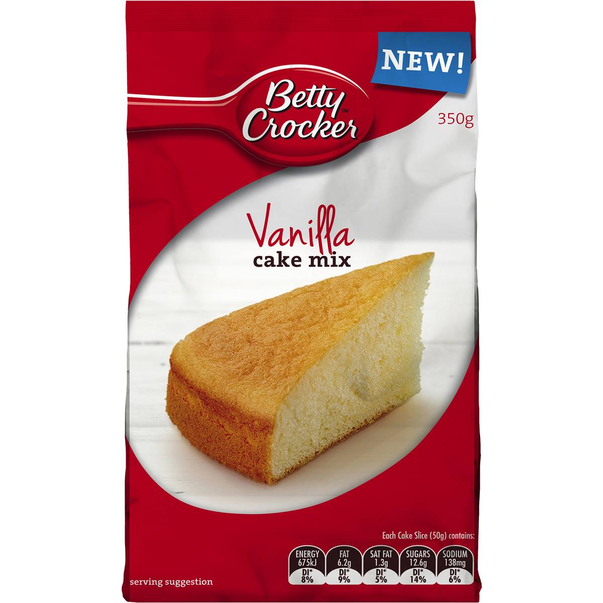 Betty Crocker Vanilla Cake Mix 350g Woolworths