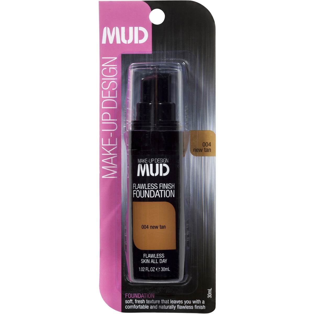 Mud Liquid Foundation 004 New Tan 30ml Woolworths