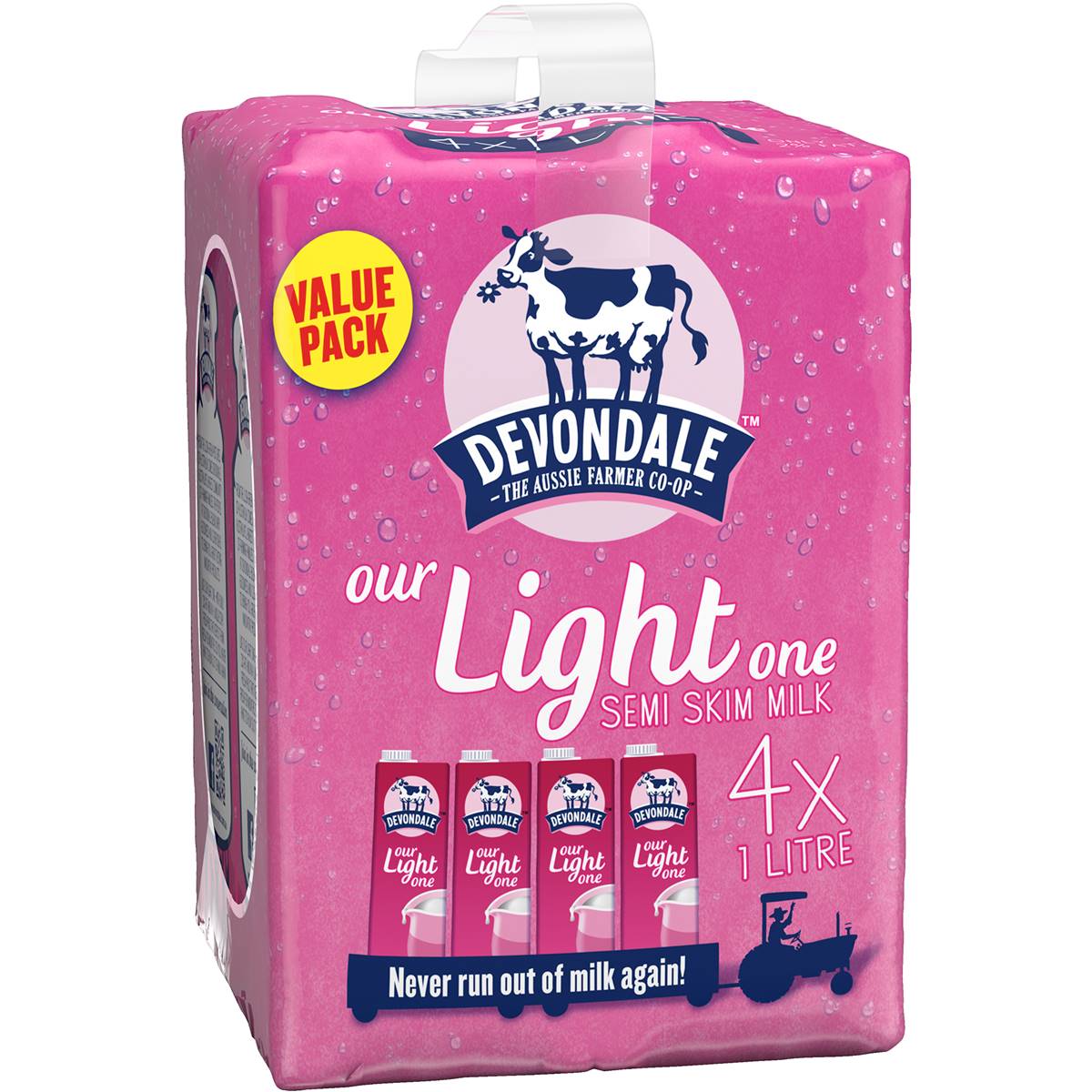 Devondale Semi Skim Long Life Milk 4x1l | Woolworths