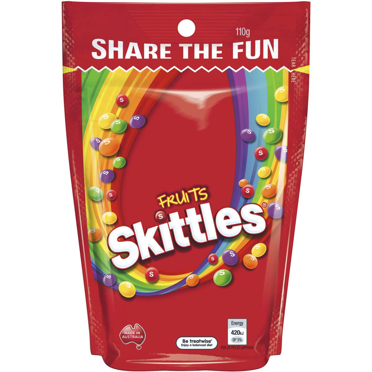 Skittles Fruits Chews 110g Woolworths