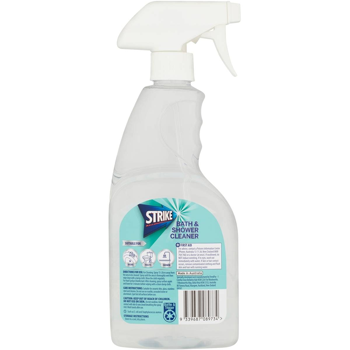Strike Bath & Shower Cleaner 750ml Woolworths