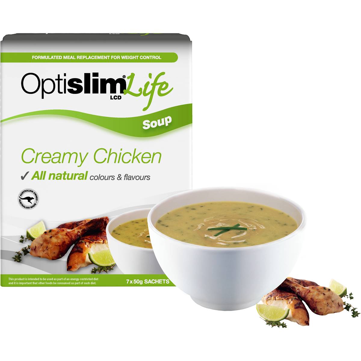 Optislim Life Creamy Chicken Soup 7 Pack Woolworths