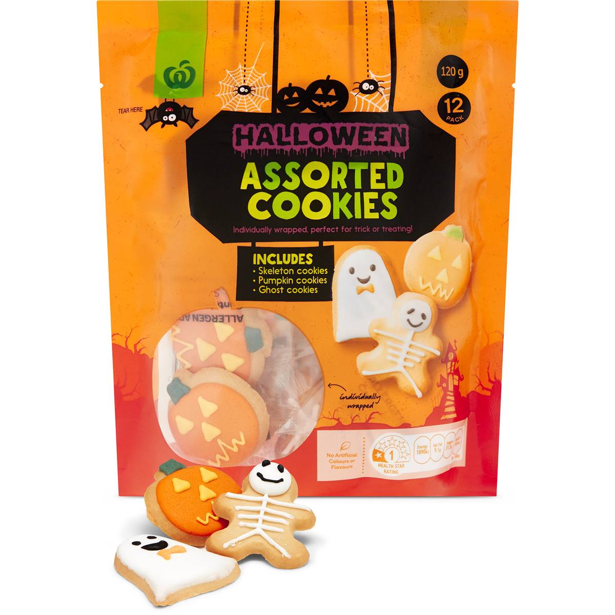 Woolworths Halloween Trick Or Treat Cookies 12 Pack Woolworths