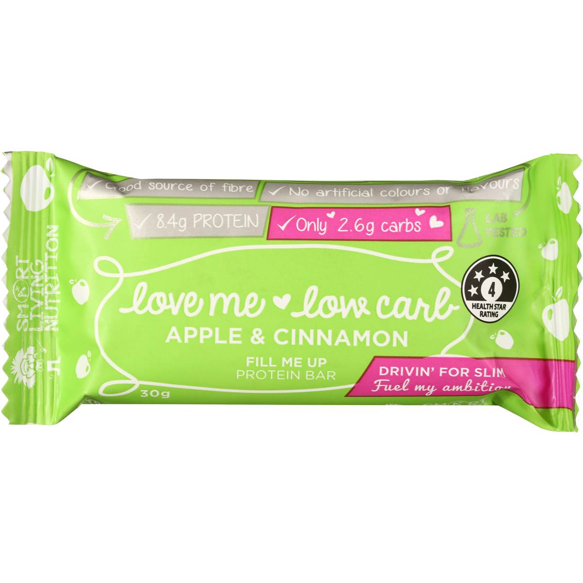 Smart Living Nutrition Love Me Low Carb Apple & Cinnamon Bar