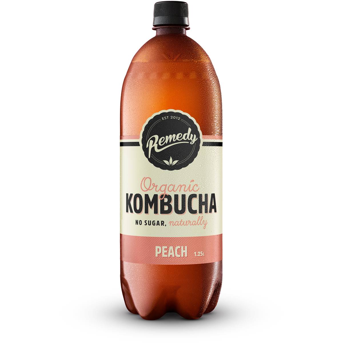 Remedy Kombucha Peach 1.25l Woolworths