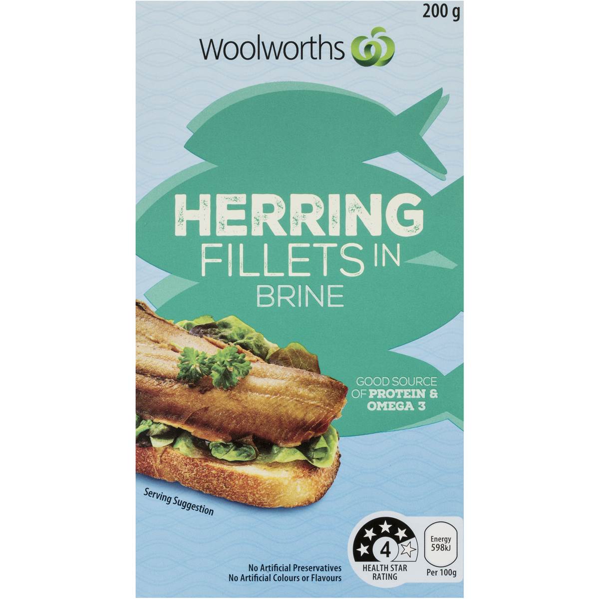 Woolworths Herring Fillets In Brine 200g Woolworths