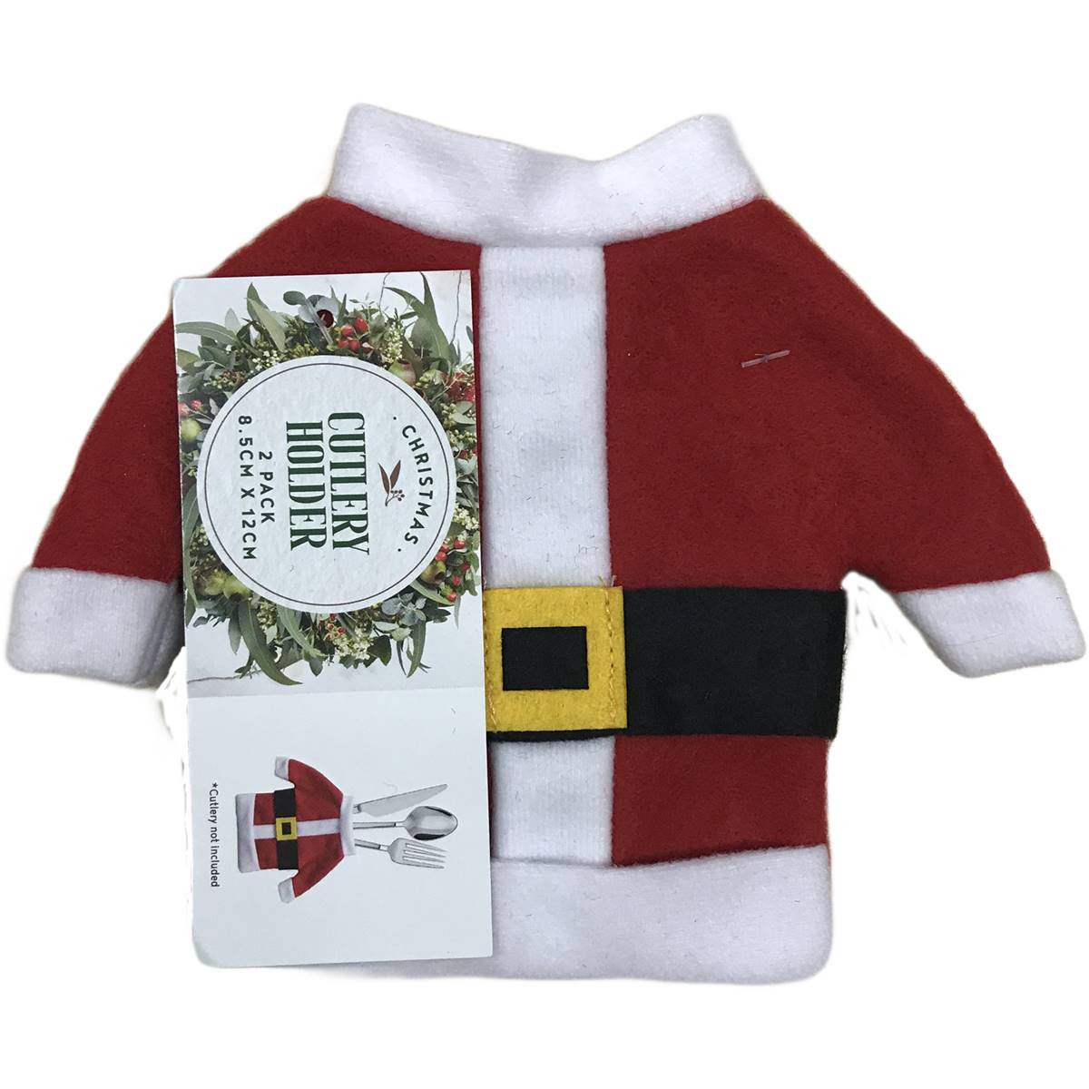 Christmas Santa Cutlery Holder 2 Pack Woolworths