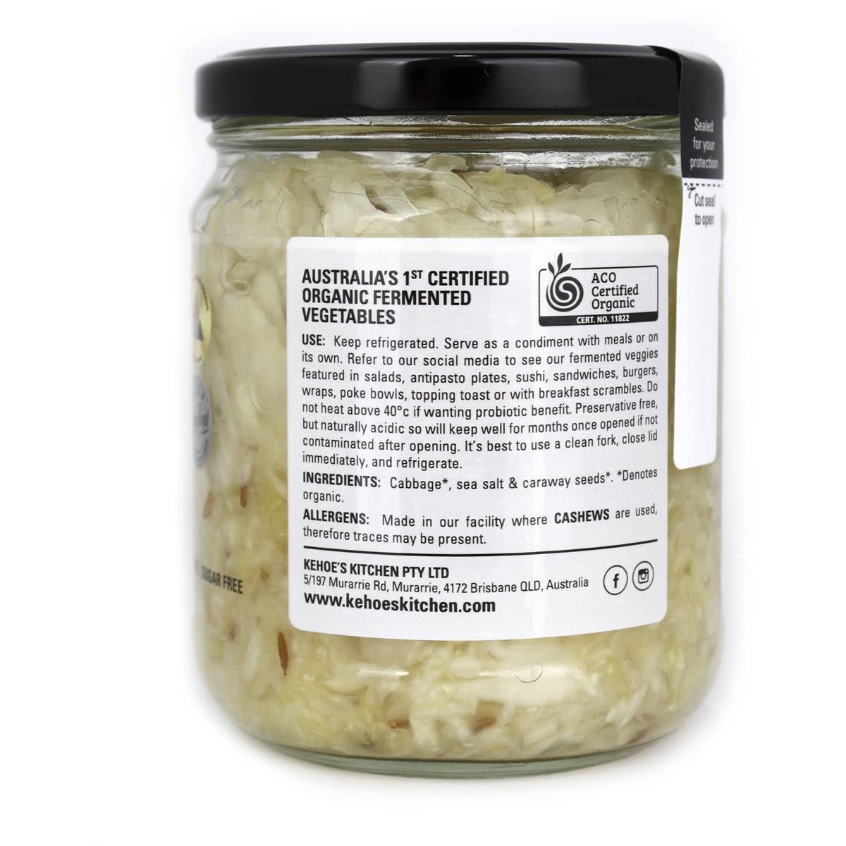 Kehoe's Organic Traditional Sauerkraut 410g Woolworths
