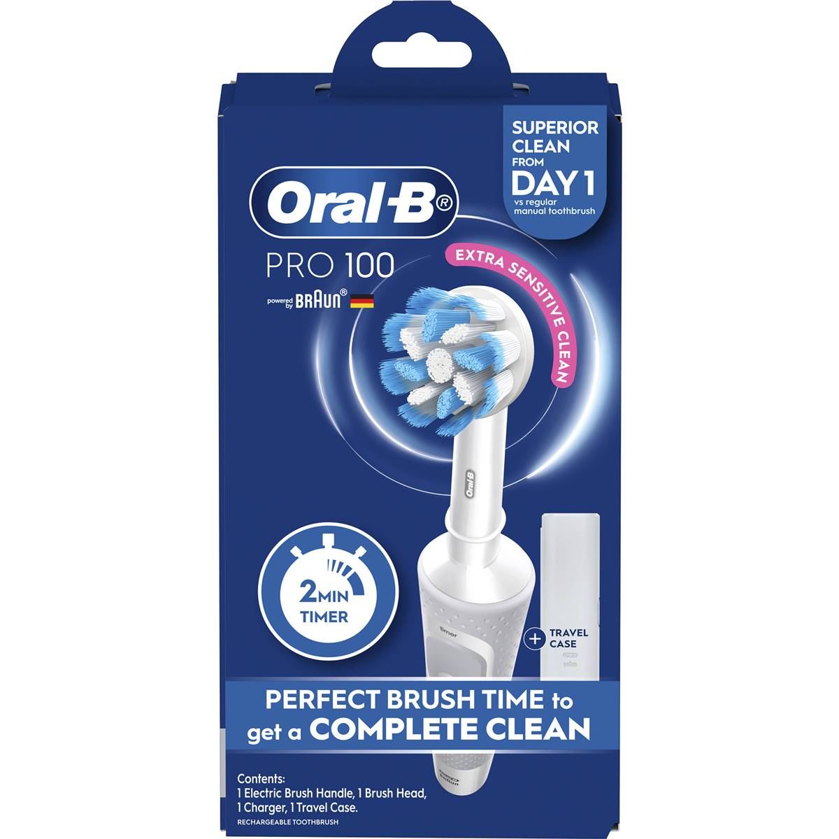 Oral B Pro 100 Gum Care Electric Toothbrush Each | Woolworths